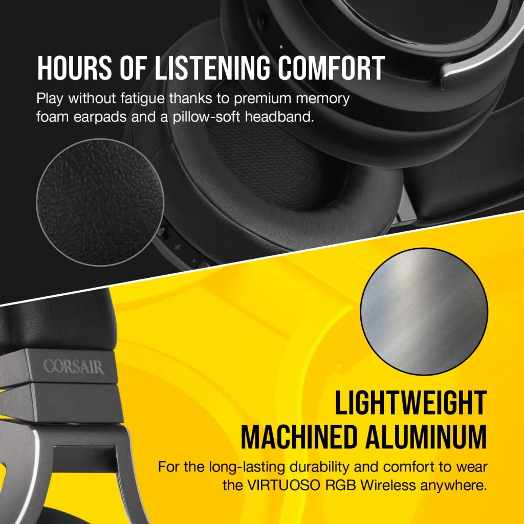 Casque gaming haute-fidélité VIRTUOSO RGB WIRELESS Carbone