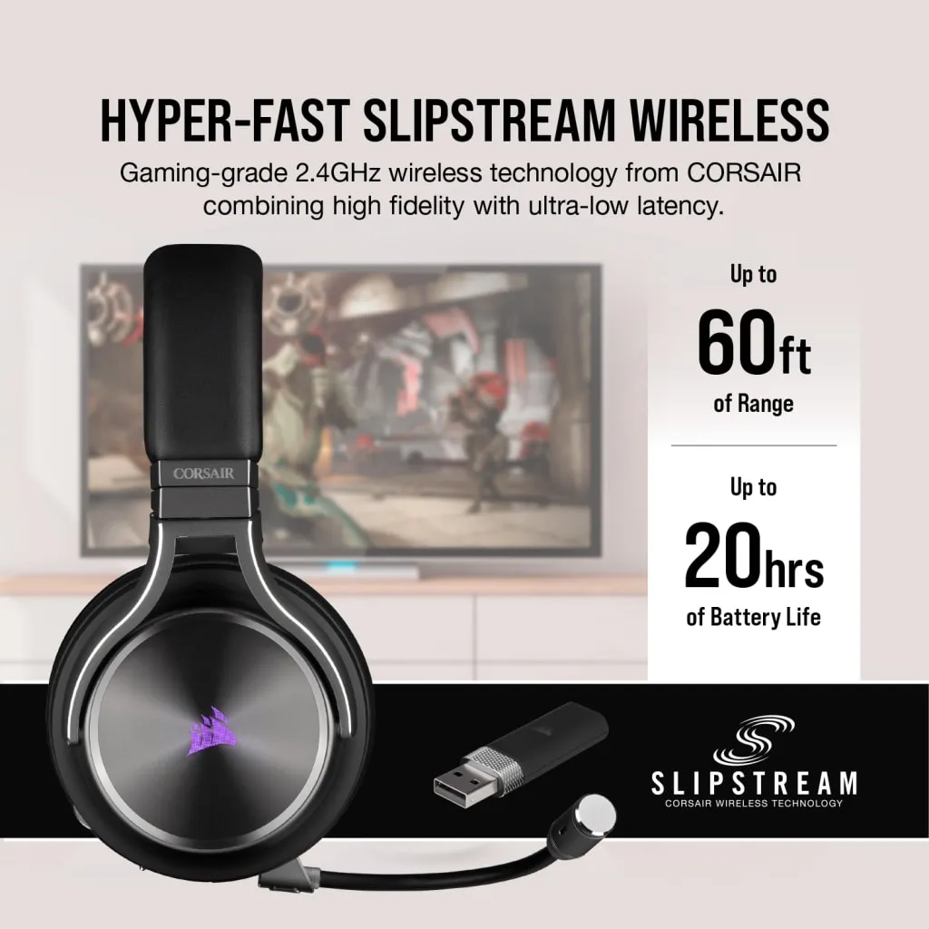 Casque gaming haute-fidélité VIRTUOSO RGB WIRELESS SE gris acier (UE)
