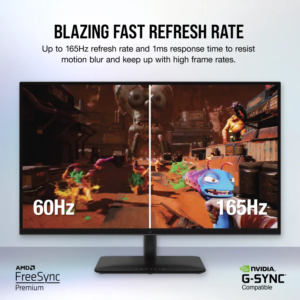Écran gaming CORSAIR XENEON 315QHD165 IPS 32 pouces, QHD (2560 x 1440), 165 Hz, 1 ms, HDR-ready, 1,07 milliard de couleurs
