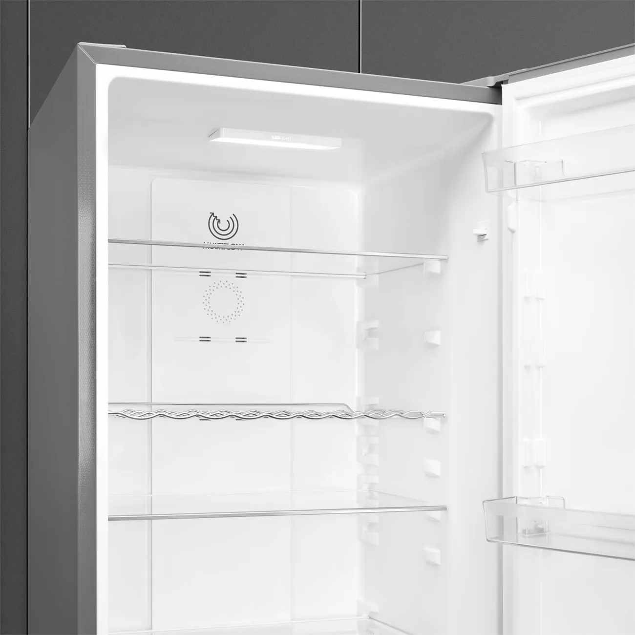 Réfrigérateur Combiné Inox Look Esthétique Universel RC18XDND