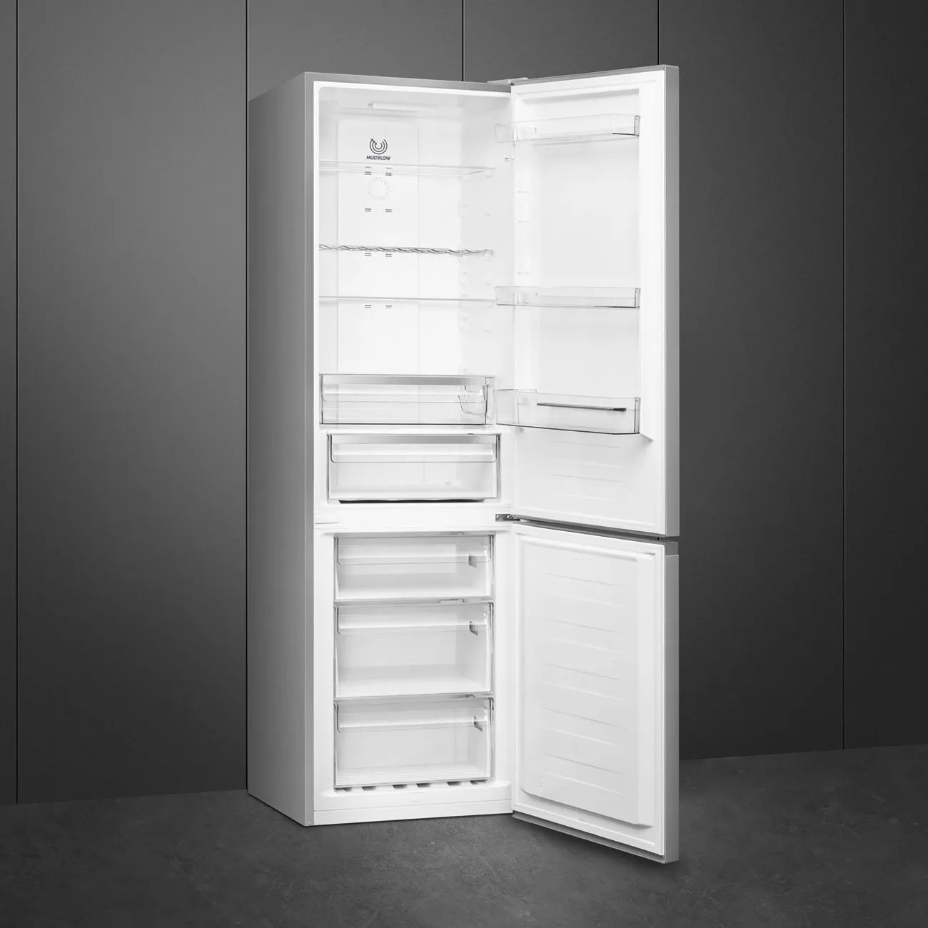 Réfrigérateur Combiné Inox Look Esthétique Universel RC18XDND