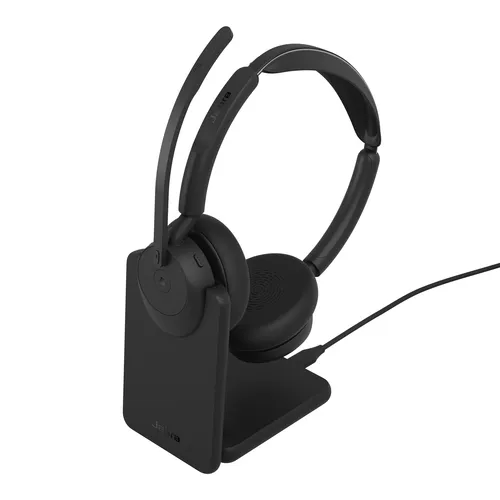 Jabra Evolve3 45 Headset Draadloos Hoofdband Kantoor/callcenter USB Type-C Bluetooth Zwart