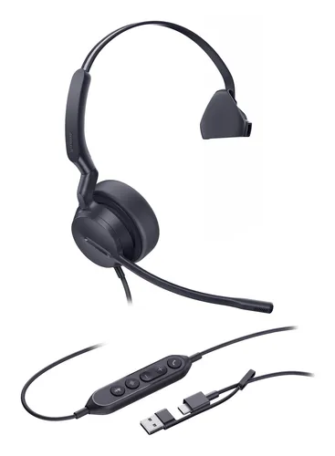 Yealink UH42 Mono USB-C/A Headset Kopfhörer Kabelgebunden Kopfband Anrufe/Musik USB Type-C / USB Type-A Schwarz