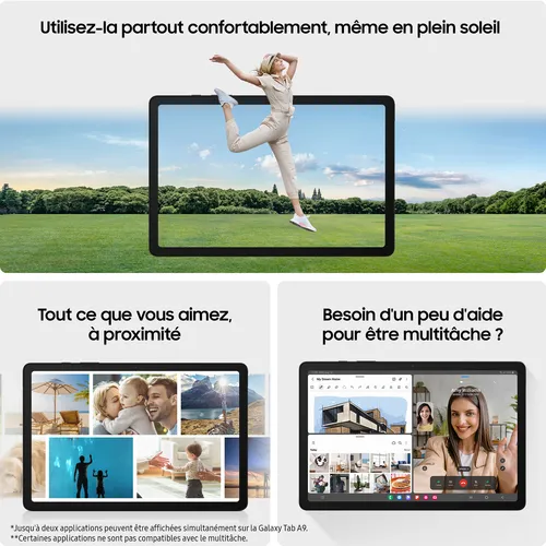 Samsung Galaxy Tab A9 SM-X110N Mediatek 128 GB 22,1 cm (8.7") 8 GB Wi-Fi 5 (802.11ac) Grafite