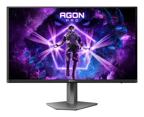 AOC AGON PRO AG276QZD2 computer monitor 67.3 cm (26.5") 2560 x 1440 pixels Quad HD QD-OLED Black, Grey