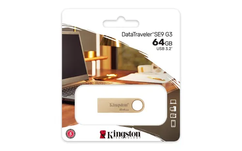 Kingston Technology DataTraveler 64GB 220MB/s Unidad USB 3.2 Gen 1 Metálica SE9 G3