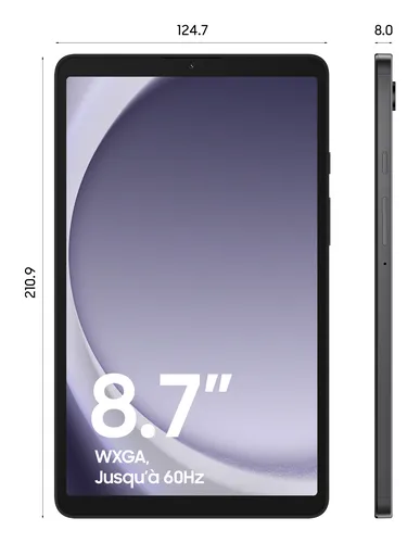 Samsung Galaxy Tab A9 4G Mediatek LTE-TDD & LTE-FDD 64 GB 22,1 cm (8.7") 4 GB Wi-Fi 5 (802.11ac) Grafito