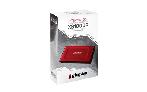 Kingston Technology 2TB SSD externo XS1000 USB 3.2 Gen 2, Rojo