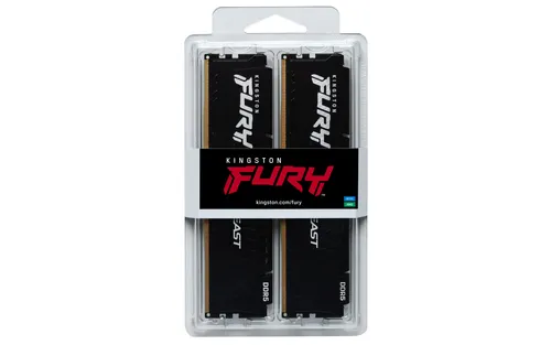Kingston Technology FURY Beast 64GB 6000MT/s DDR5 CL30 DIMM (Kit of 2) Black EXPO