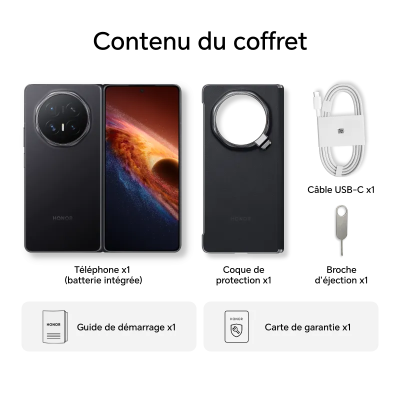 HONOR Magic V6 16 Go + 512 Go Black