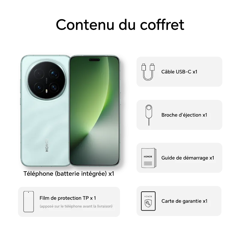 HONOR Magic8 Pro 12 Go + 512 Go Sky Cyan