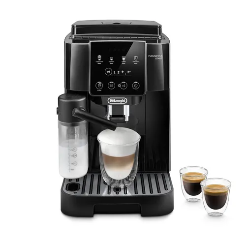 De’Longhi Magnifica Start - Macchina Automatica per Caffè in Chicchi, 4 bevande one touch, Nero (ECAM220.60.B)