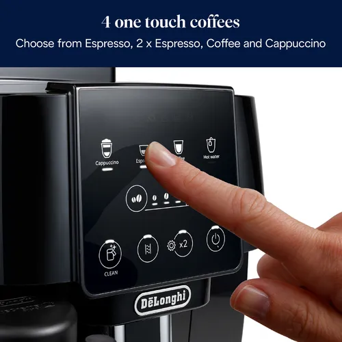 De’Longhi Magnifica Start - Macchina Automatica per Caffè in Chicchi, 4 bevande one touch, Nero (ECAM220.60.B)